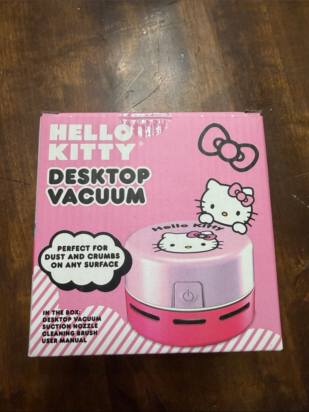 New Hello Kitty Pink and Hot Pink Mini Desktop Vacuum Cleaner - Picture 4 of 6